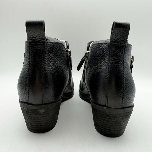 Vionic Womens Cecily Ankle Boots US 6 Wide Black Leather Waterproof EUC - Picture 9 of 14